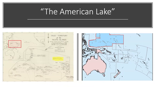 Séminaire R. van Munster « The Marshall Islands and the American Trials »