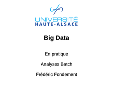 Big Data - Analyse Batch - les systèmes de stockage distribués