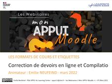 Mon APPUI Moodle 4 - devoirs et compilatio