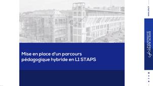 Mise en place d'un parcours pédagogique hybride en L1 STAPS