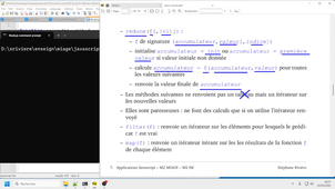 Javascript avancé/backend-frontend M2 cours 2 video 2/3 : programmation fonctionnelle avec les tableaux et les itérateurs