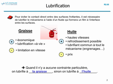 liaison pivot par roulement _ partie 7 : lubrification et etanchéité