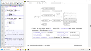 Programmation Web cours 2 2/5 : bases du DOM