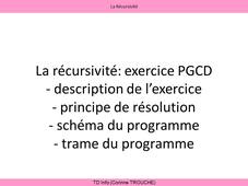Recursivite PGCD