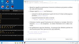 Javascript avancé/backend-frontend M2 cours 1 video 2/4 : itérateurs, itérables, générateurs
