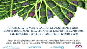« Éditer et enseigner » (mars 2021)