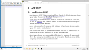 Développement javascript avancé, Cours 5, vidéo 2/5 : api REST