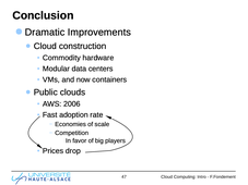 Cloud Computing - 1.6 Conclusion sur l'introduction