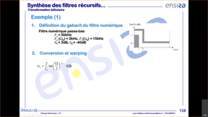 Synthèse de filtres IIR - Synthèse de filtres FIR