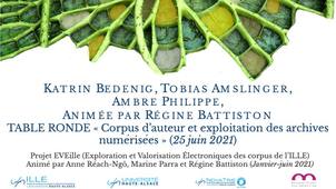 « Corpus d’auteur et exploitation des archives numérisées » (avril 2021)
