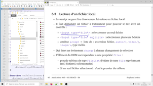 Javascript M1, cours 2, vidéo 6/6 : lire et sauver des fichiers