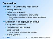 Cloud Computing - Conclusion