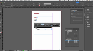 Rapport MMI 7. Table des matières et sommaire