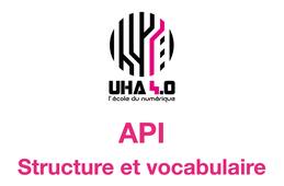 402 - API - structure et vocabulaire
